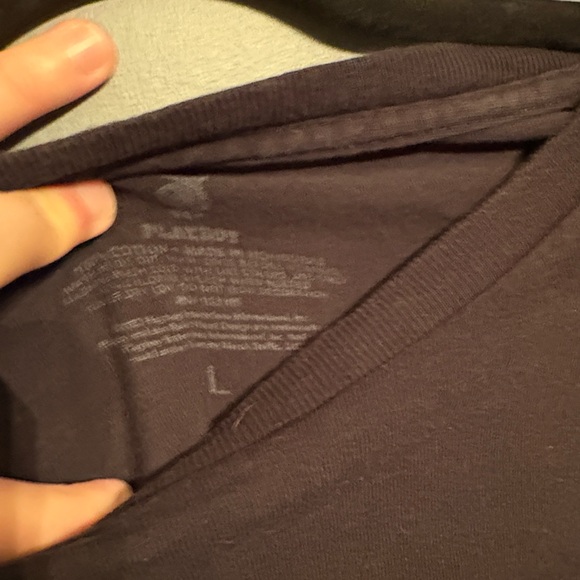 PLAYBOY Black Tee with Bunny Logo - Picture 2 of 3